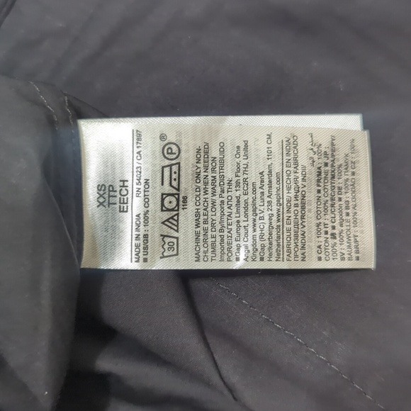 NWT Banana Republic Poplin Cinch-Waist Mini Dress, Color Black Size XXS - Picture 16 of 16